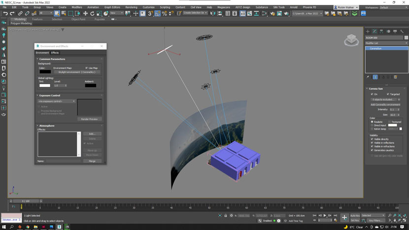 Global lighting setup in 3ds Max