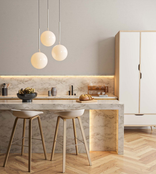 Modern kitchen 3d render