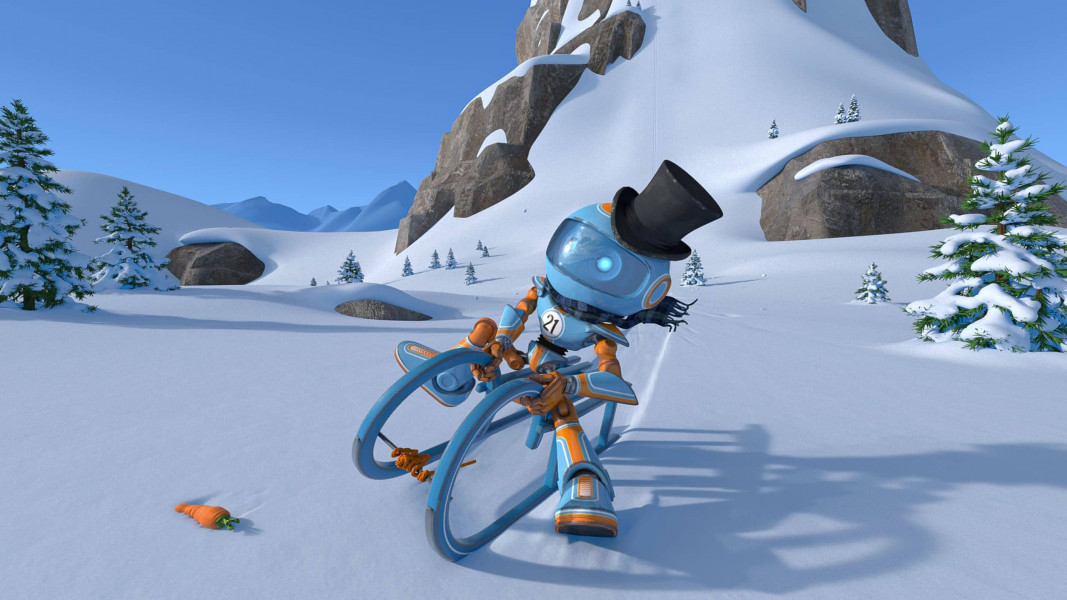 3D Robot sliding in snow