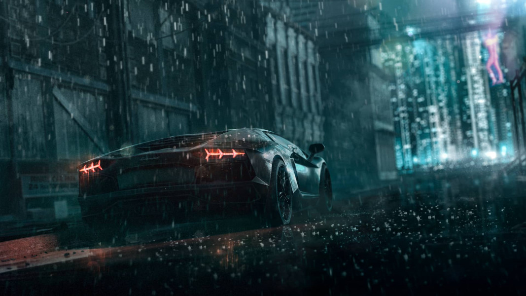 Rendered Lamborghini Aventador