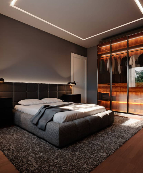 rendered living room by Jonathan Mette