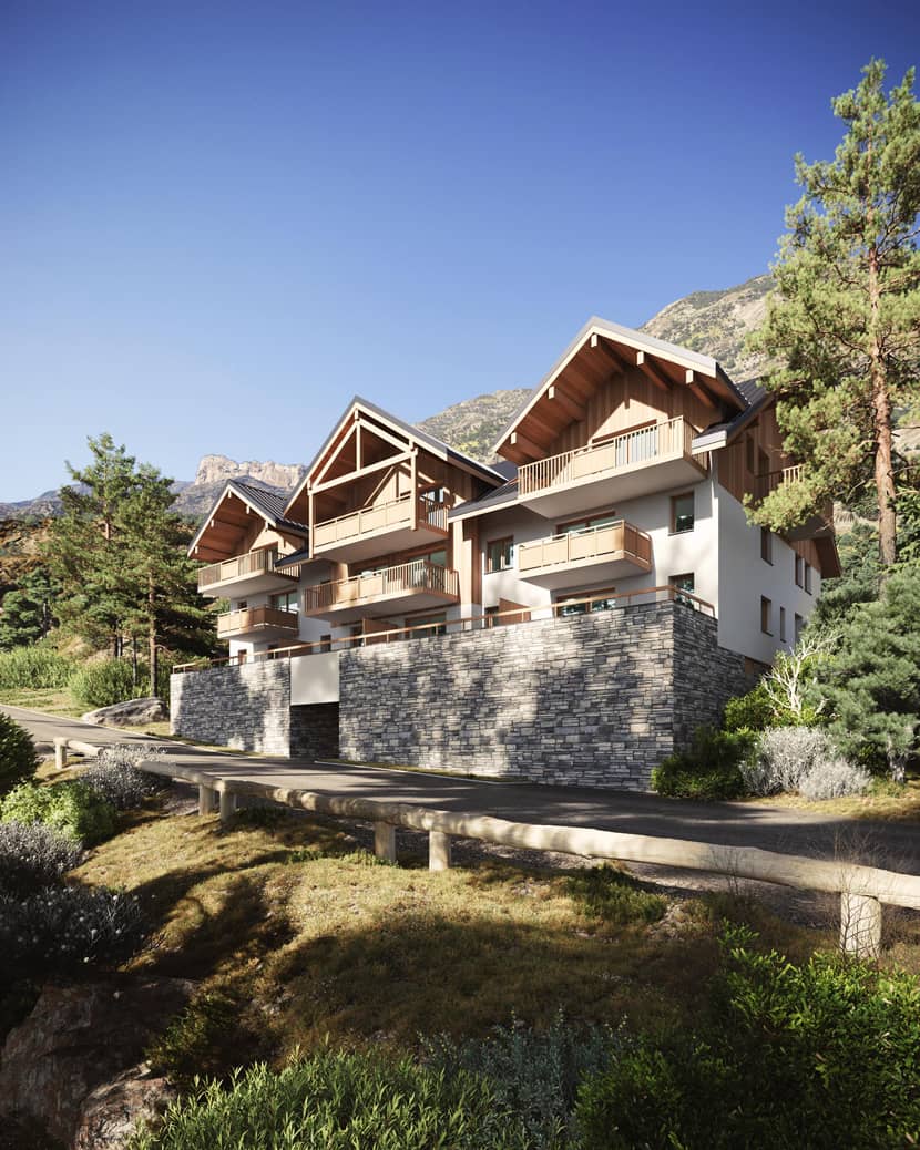 Oxygen, 'L'Ecrin Blanc' 3D Rendering