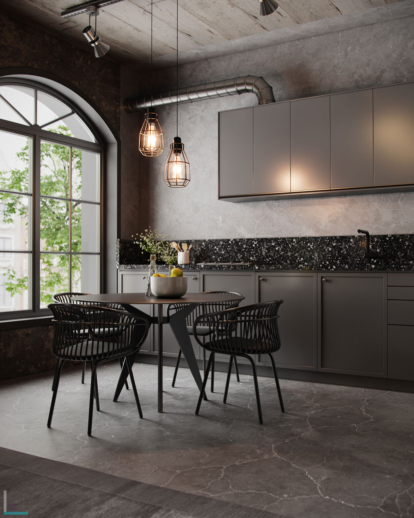 Rock Day Baby - kitchen design render