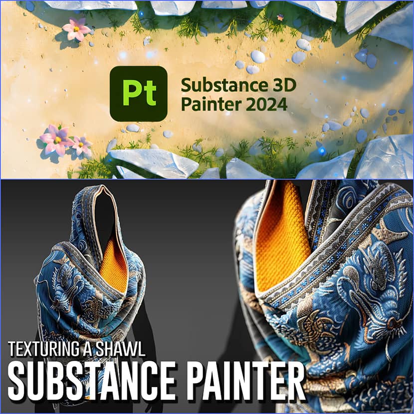 3DRedBox - Texturing A Shawl In Substance Painter