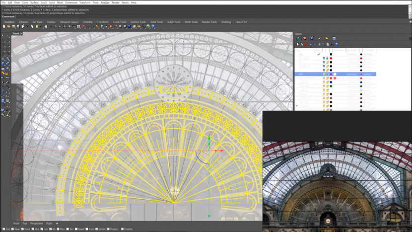 Outline modeling - antwerp central