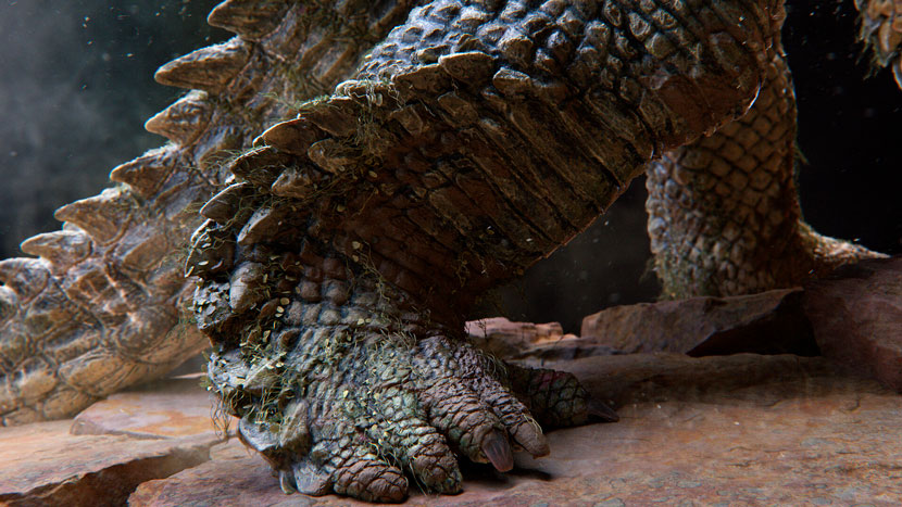 grocodilla - limb detail render