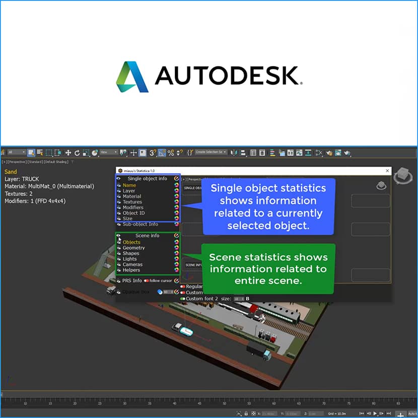 Miauu - Statistica 1.0 Script For3ds Max 