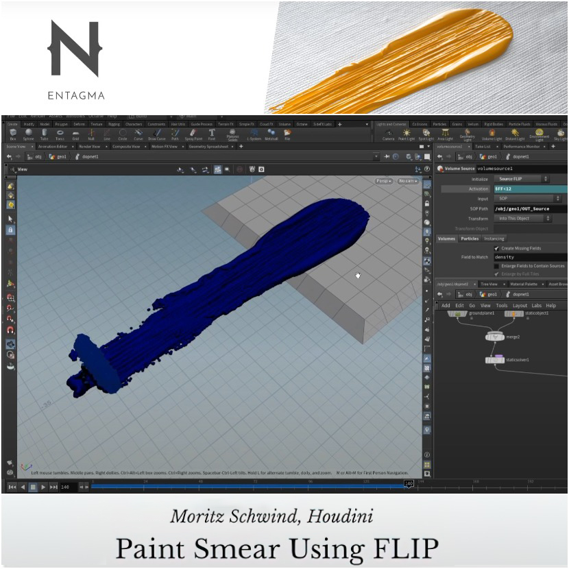 Entagma - Creating Paint Smearing simulation with Houdini