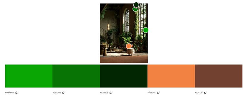 Ricardo Barreto, 'Green Loft NY' color palette