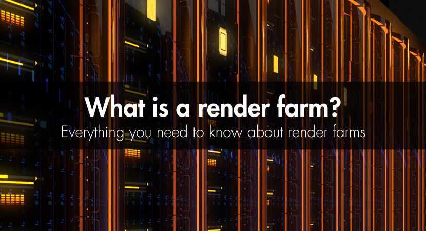 Image of a render farm with the title: What is a Render Farm?